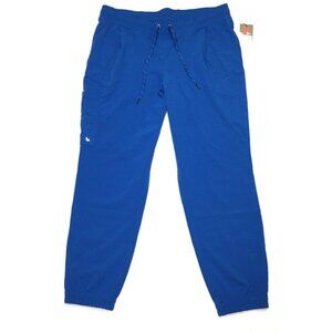 Barco Unify Scrub Jogger Pants L Petite LP Royal Blue Medical Nursing BUP606P